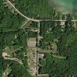 Satellite view of Manitou Passage Golf Club