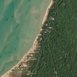 Satellite view of Lake Michigan Petobego