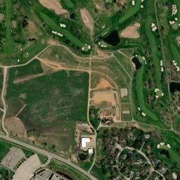 Satellite view of Bluff Creek Golf Course