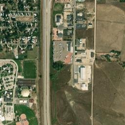 I-90 Sheridan WY 82801 America High Resolution Satellite Map