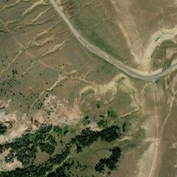 U.S. 14 Alternate, Bighorn National Forest High Resolution Satellite Map