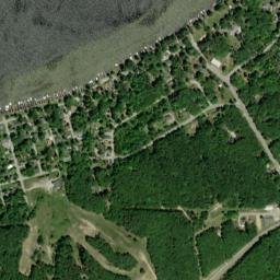 Hubbard Lake map(satellite map)
