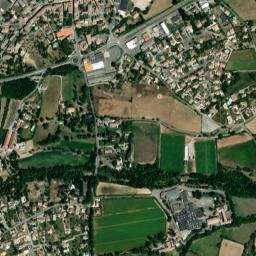 Chomérac map(satellite map)