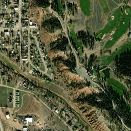 122 Main St Hulett WY 82720 High Resolution Satellite Map