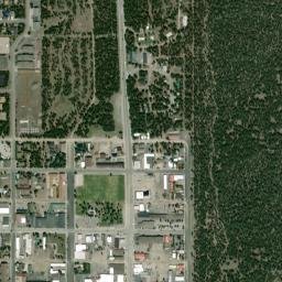 West Yellowstone map(satellite map)
