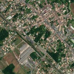 Podensac map(satellite map)