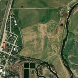 1023 Water Street Clearmont WY 82835 High Resolution Satellite Map