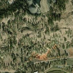 Devils Tower-National Monument Road High Resolution Satellite Map