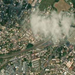 Toulenne map(satellite map)