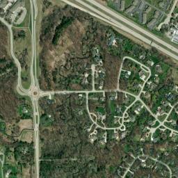 Satellite view of Village Green Golf Course