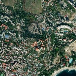 Gurzuf map(satellite map)