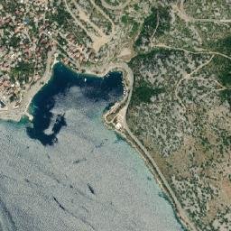 Karlobag map(satellite map)