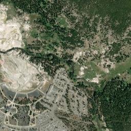 Yellowstone National Park, Wyoming map(satellite map)