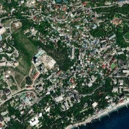 Koreiz map(satellite map)