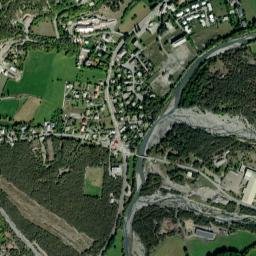Jausiers map(satellite map)