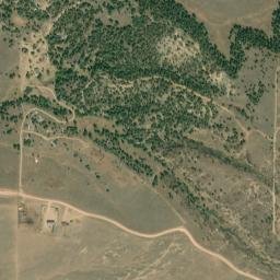 Overland Road Pine Haven WY 82721 High Resolution Satellite Map