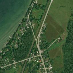 Satellite view of Lake Simcoe Thorah Centennial Park