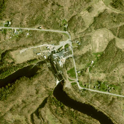 Natural Dam New York High Resolution Satellite Map