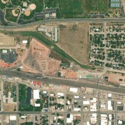 203 South Gillette Avenue Gillette WY High Resolution Satellite Map