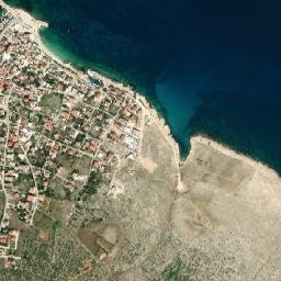 Ražanac map(satellite map)