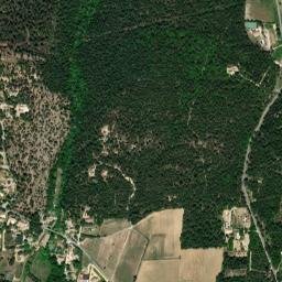 Uchaux map(satellite map)