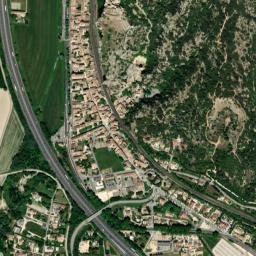 Mornas map(satellite map)