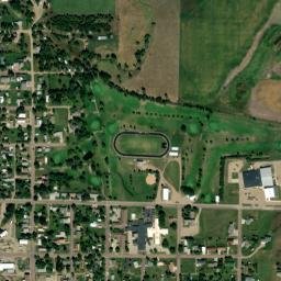 302 4th St NE Wessington Springs SD High Resolution Satellite Map