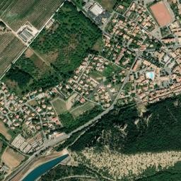 Les Mées map(satellite map)