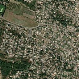 Poulx map(satellite map)