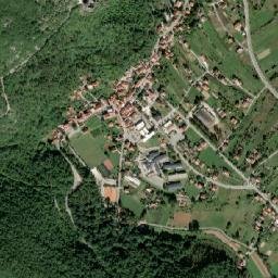 Vrlika map(satellite map)