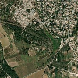 Cabrières map(satellite map)