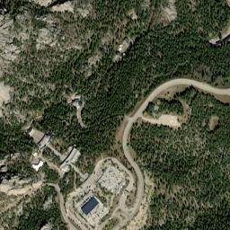 Black Hills National Forest Presidential Trail Keystone SD High Resolution Satellite Map