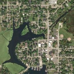 Green Lake map(satellite map)