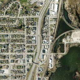 La Crescent map(satellite map)