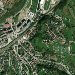 Hadžići map(satellite map)