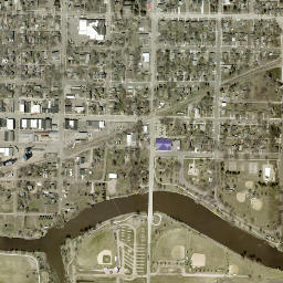 Dell Rapids map(satellite map)
