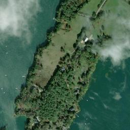 Satellite view of Bustins Island Golf Course