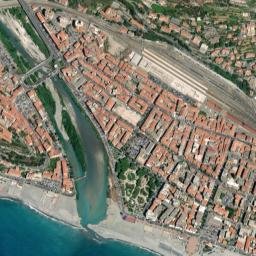 Ventimiglia map(satellite map)