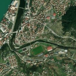 Višegrad map(satellite map)