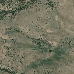 Satellite view of Hampton Butte green petrified wood