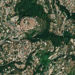 Gattières map(satellite map)