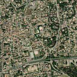 Vergèze map(satellite map)