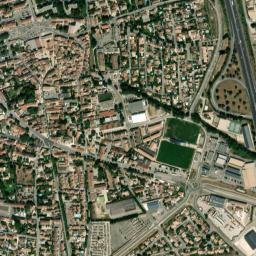 Sénas map(satellite map)
