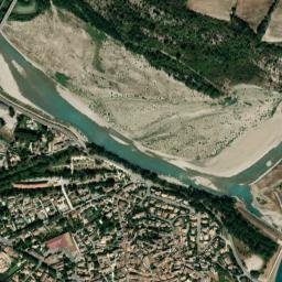 Mallemort map(satellite map)