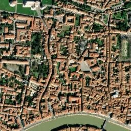 Leaning Tower of Pisa, Piazza del Duomo, Pisa Satellite Map