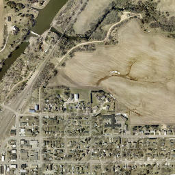 Garretson map(satellite map)