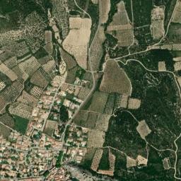 Aureille map(satellite map)