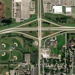 1492-1560 14th Street Northwest Austin MN High Resolution Satellite Map