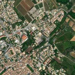 Gignac map(satellite map)