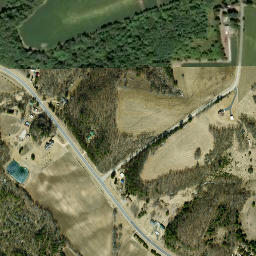 State Highway 33 Trunk, Wonewoc, WI  High Resolution Satellite Map